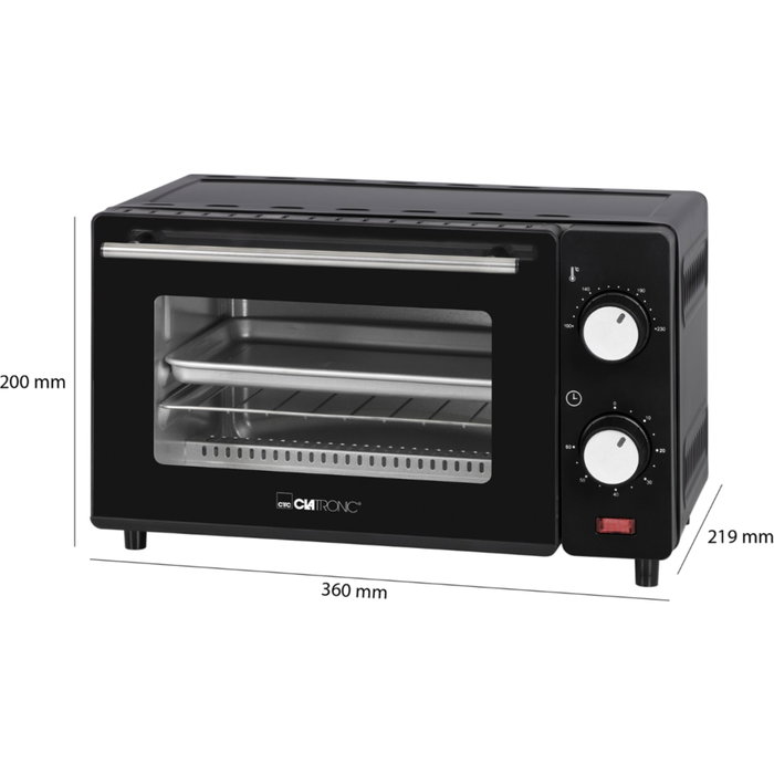 Clatronic MB 3746 Mini Horno Negro