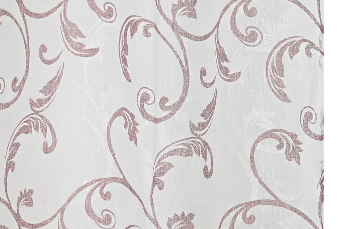 Cortina Alpino DKD Home Decor Barroco Rojo Blanco 270 x 140 cm (2 Unidades)