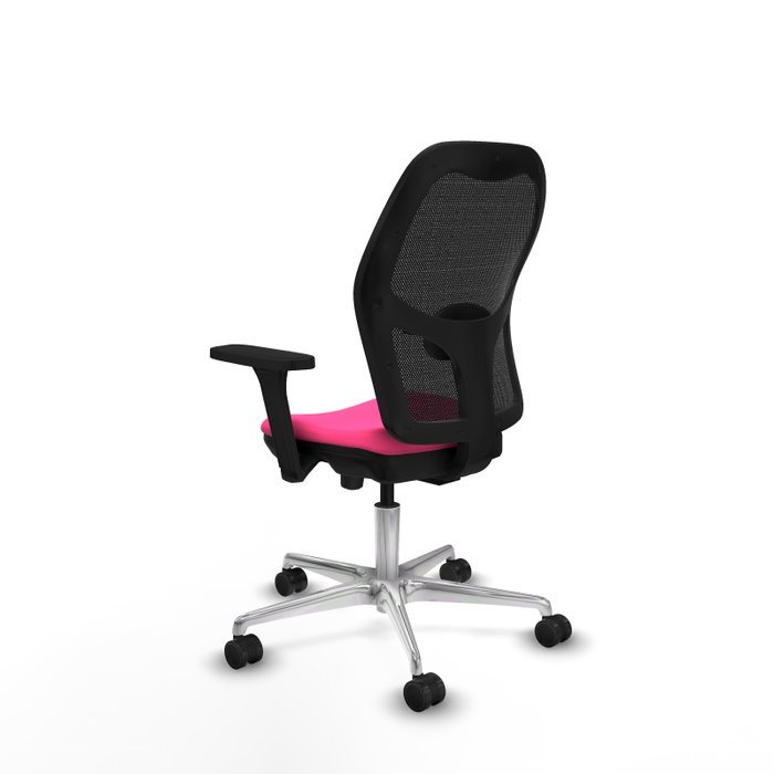 PIQUERAS Y CRESPO Silla de oficina Jorquera Rosa y Negro con Mecanismo Sincro/Traslack PIQUERAS Y CRESPO Silla de oficina Jorquera Rosa y Negro con Mecanismo Sincro/Traslack