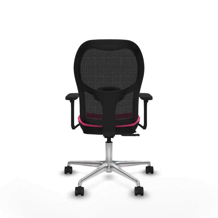 PIQUERAS Y CRESPO Silla de oficina Jorquera Rosa y Negro con Mecanismo Sincro/Traslack PIQUERAS Y CRESPO Silla de oficina Jorquera Rosa y Negro con Mecanismo Sincro/Traslack