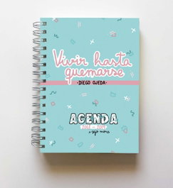 MUEVETULENGUA Agenda 2018-2019 Vivir hasta quemarse de Diego Ojeda