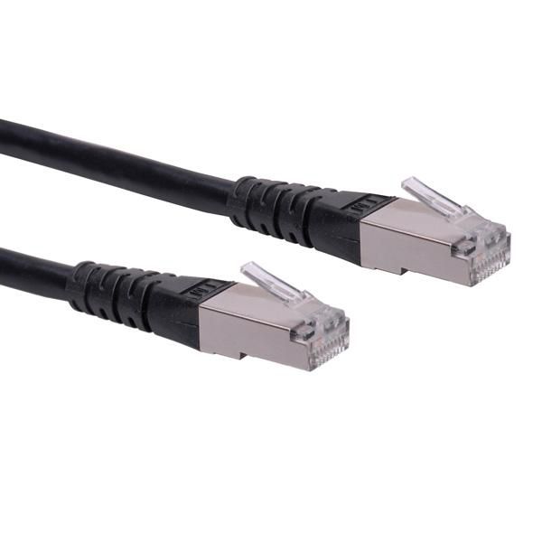 Roline Patch Cord Cat.6 S/FTP Negro 0,3 m Roline Patch Cord Cat.6 S/FTP Negro 0,3 m