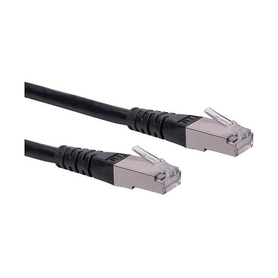Roline Patch Cord Cat.6 S/FTP Negro 0,3 m Roline Patch Cord Cat.6 S/FTP Negro 0,3 m
