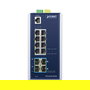 PLANET IGS-6325-8T4X Switch Industrial L3 Gestionado con 8 Puertos Gigabit Ethernet + 4 Puertos SFP+ 10G, Montaje en Pared o Rail DIN