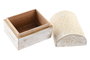 DKD Home Decor Set de 2 Joyeros de Mango y Aluminio Desgastado