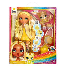 Rainbow High Muñeca de Alta Moda Arcoíris con Kit de Limo y Mascota LIT0035051120186 - Muñeca con Purpurina de 28 cm con Kit de Limo y Mascota