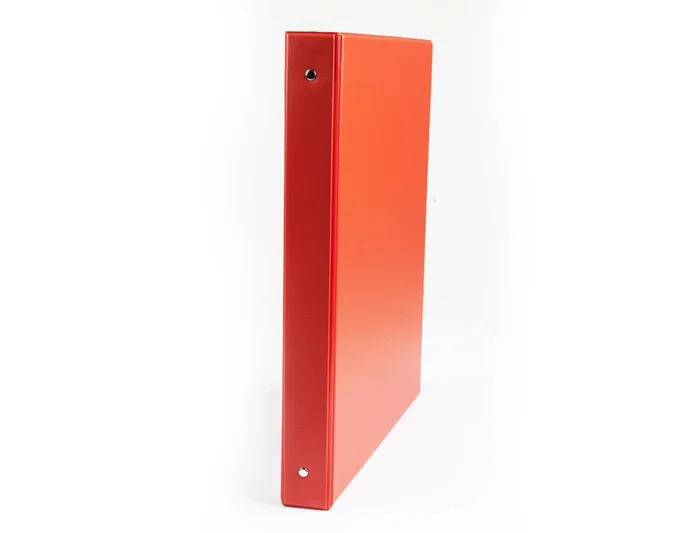 Liderpapel Carpeta de 4 anillas redondas 25 mm Rojo Folio