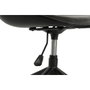 DKD Home Decor Silla con Ruedas Ajustable Negra y Gris Oscuro