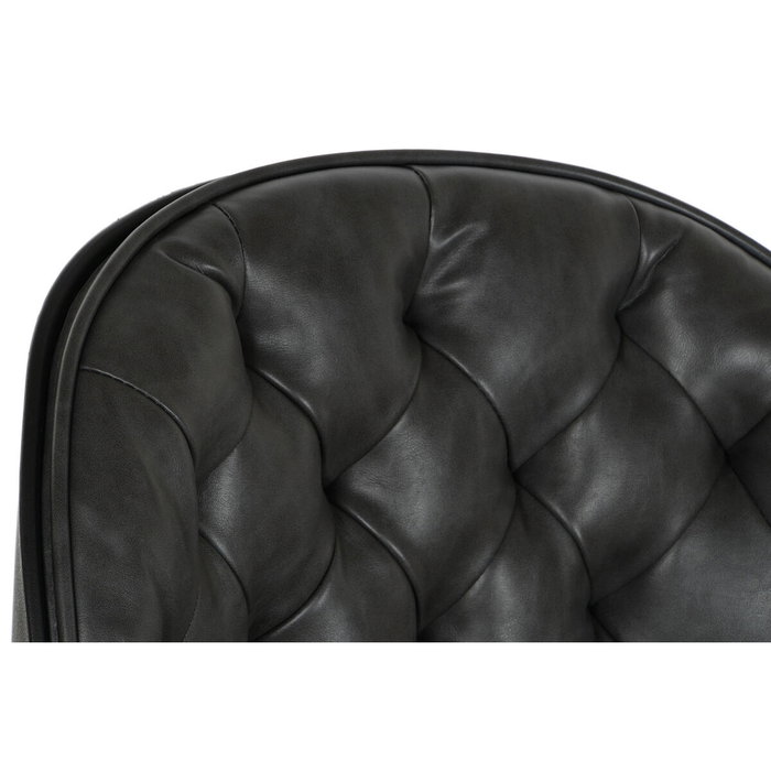 DKD Home Decor Silla con Ruedas Ajustable Negra y Gris Oscuro DKD Home Decor Silla con Ruedas Ajustable Negra y Gris Oscuro