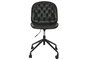 DKD Home Decor Silla Vintage Negra Gris Oscuro 57.5 x 83 x 47.5 cm con Ruedas Ajustable