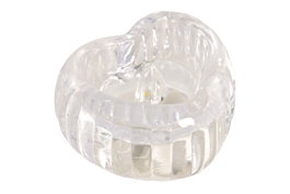 DKD Home Decor Decoracion Luminosa Basicos Transparente 5 x 3 x 6 cm (12 Unidades) Led Plastico Corazon