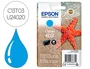 Epson Cartucho de Tinta 603 Cian Rendimiento Estándar C13T03U24020