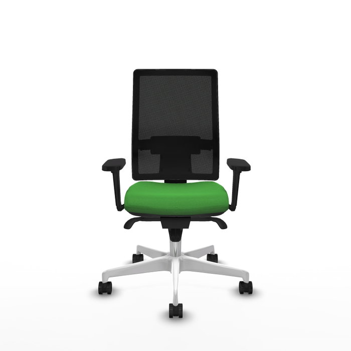 PIQUERAS Y CRESPO Silla de oficina Horna con mecanismo Sincro, Verde y Negro