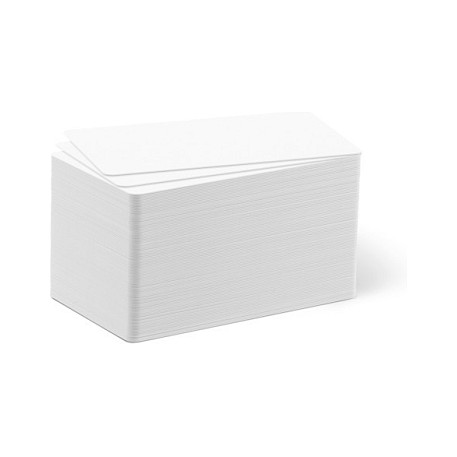 Durable 891402 Tarjetas de plástico blancas de 0,5 mm, 100 unidades