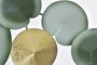 DKD Home Decor Perchero Pared Oriental Verde Menta Dorado Metal 6 x 24 x 45 cm (2 Unidades)