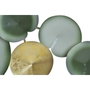 DKD Home Decor Perchero de Pared Nenufar Verde Menta y Dorado