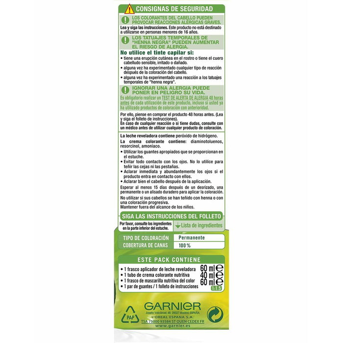 Garnier Nutrisse Crème Coloración Permanente 6.41-marrón intenso (3 u)平衡
