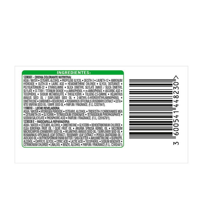 Garnier Nutrisse Crème Coloración Permanente 100% Cobertura #6.41 Marrón Intenso 3U