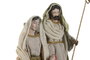 DKD Home Decor Nacimiento Navidad Moderna Beige Verde 24 x 40 x 27 cm