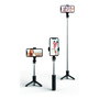 4smarts Handy Stativ mit Wireless-Fernauslöser 541636 - Trípode para Smartphone Telescópico 73 cm, Negro, 360 grados, con Mando Bluetooth a 10 m