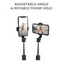 4smarts Handy Stativ mit Wireless-Fernauslöser 541636 - Trípode para Smartphone Telescópico 73 cm, Negro, 360 grados, con Mando Bluetooth a 10 m