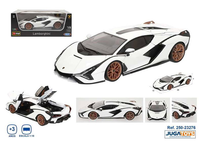 Burago Lamborghini Sian FKP 37 Blanco Escala 1:18 Burago Lamborghini Sian FKP 37 Blanco Escala 1:18