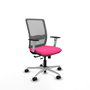 PIQUERAS Y CRESPO Silla de oficina Haches con mecanismo Sincro/Traslack, Rosa y Gris