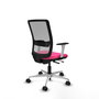 PIQUERAS Y CRESPO Silla de oficina Haches con mecanismo Sincro/Traslack, Rosa y Gris