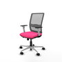 PIQUERAS Y CRESPO Silla de oficina Haches con mecanismo Sincro/Traslack, Rosa y Gris