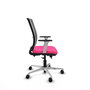 PIQUERAS Y CRESPO Silla de oficina Haches con mecanismo Sincro/Traslack, Rosa y Gris