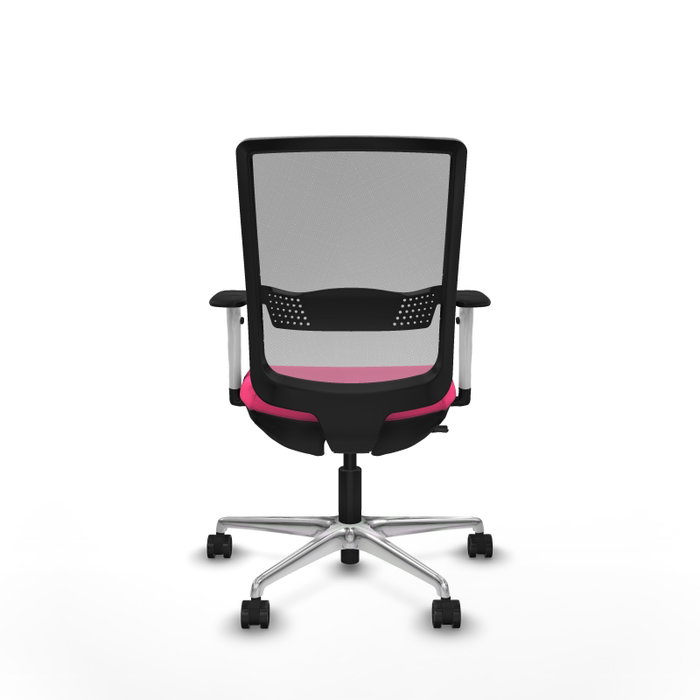 PIQUERAS Y CRESPO Silla de oficina Haches con mecanismo Sincro/Traslack, Rosa y Gris PIQUERAS Y CRESPO Silla de oficina Haches con mecanismo Sincro/Traslack, Rosa y Gris
