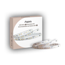 Aqara LED Strip T1 Extension de 1 metro, Tira LED Universal para Interior y Exterior, Blanco, IP44, RGB Multicolor, Regulable, con Adaptador AC