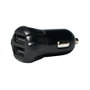 LogiLink Conjunto de cargador USB para coche con 2 puertos y soporte