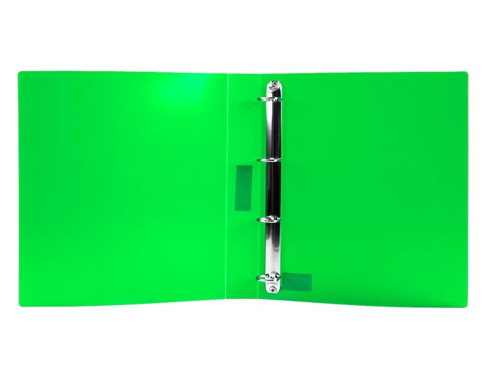 Liderpapel Carpeta de 4 anillas 25 mm Verde manzana