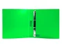 Liderpapel Carpeta de 4 anillas 25 mm Verde manzana