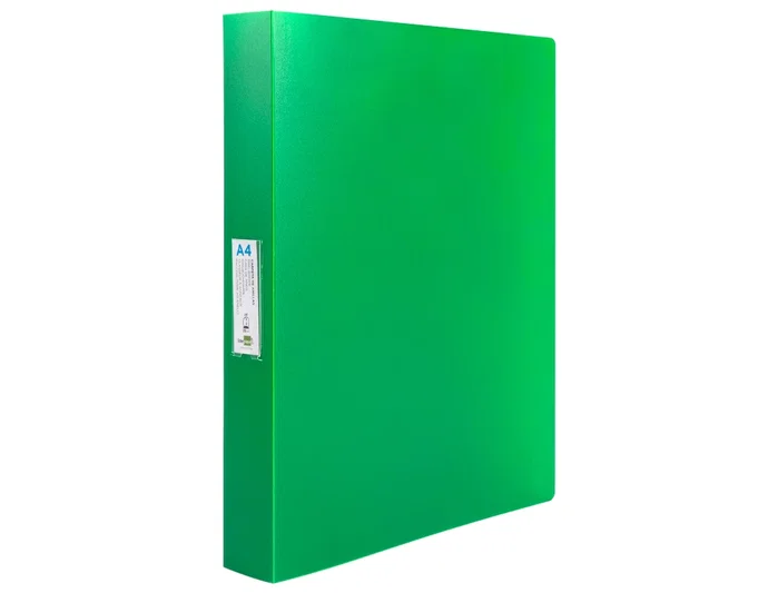 Liderpapel Carpeta de 4 anillas 25 mm Verde manzana