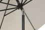 DKD Home Decor Parasol de Jardín y Terraza Reclinable Marfil, 265 x 265 x 250 cm, Mastil 38mm, UV 50+, Acero y Poliéster