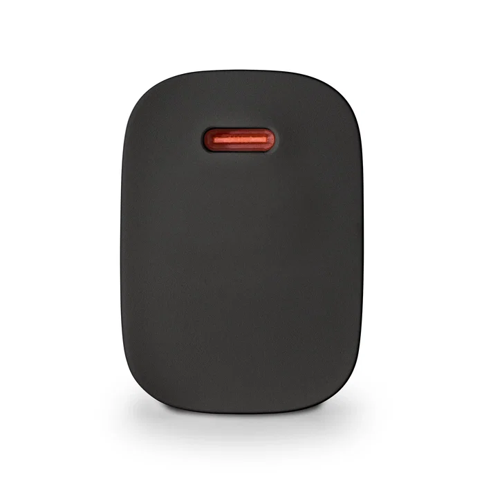 NGS Cargador de Pared GaN 20W Ultrarrápido con PPS y PD 3.0 - Negro - 1 Puerto USB-C - Para Smartphone y Tablet - Con Enchufe Tipo F (UE)