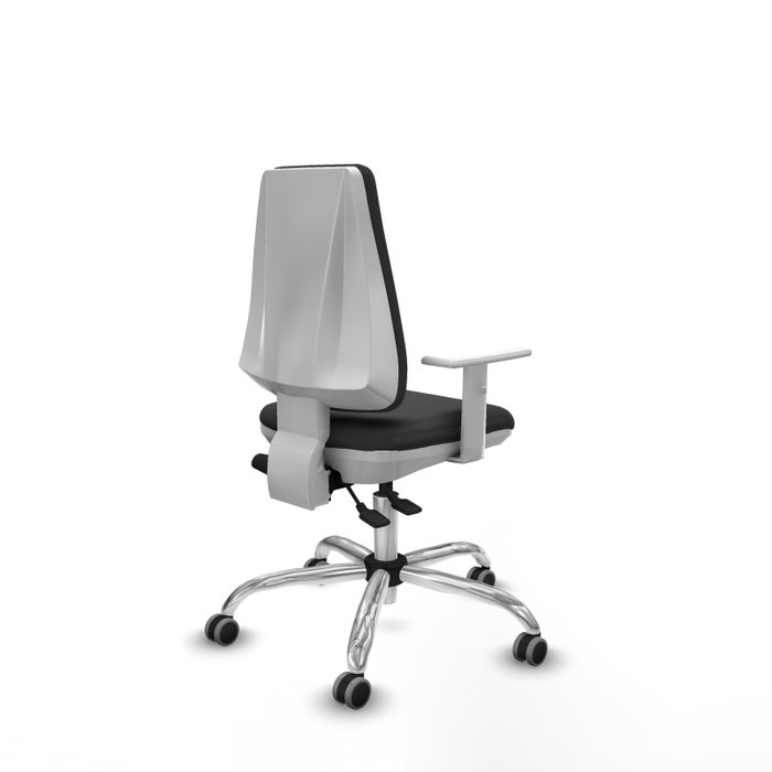 PIQUERAS Y CRESPO Silla de oficina Elche con mecanismo Asincro, Gris oscuro