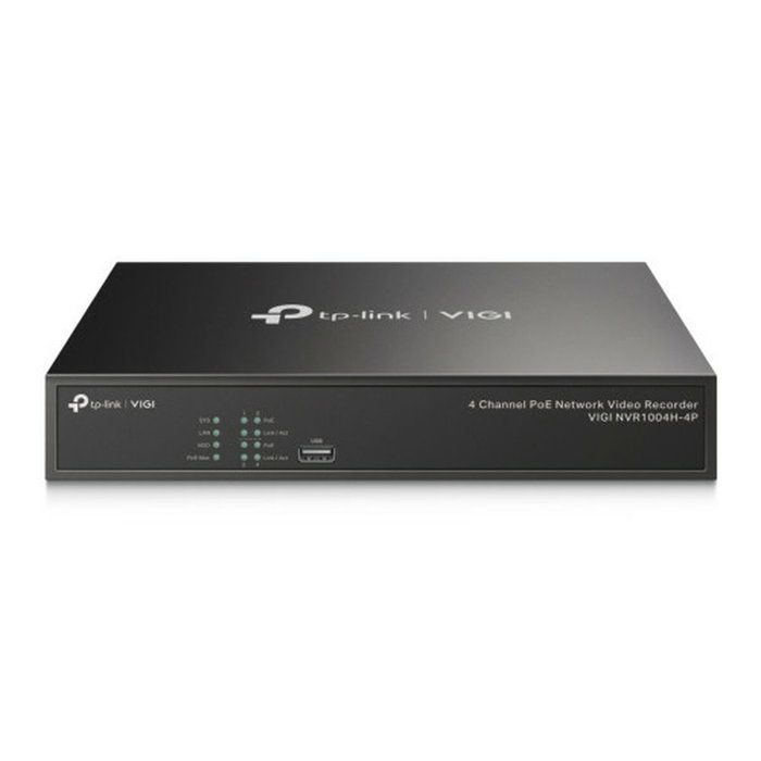 TP-Link VIGI NVR1004H-4P-2TB Grabador de Vídeo NVR 4 Canales PoE con 2 TB HDD TP-Link VIGI NVR1004H-4P-2TB Grabador de Vídeo NVR 4 Canales PoE con 2 TB HDD