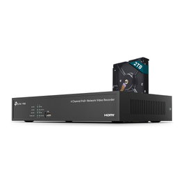 TP-Link VIGI NVR1004H-4P-2TB Grabador de Vídeo NVR 4 Canales PoE con 2 TB