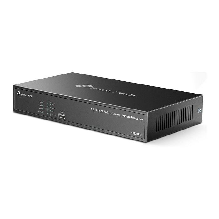 TP-Link VIGI NVR1004H-4P-2TB Grabador de Vídeo NVR 4 Canales PoE con 2 TB TP-Link VIGI NVR1004H-4P-2TB Grabador de Vídeo NVR 4 Canales PoE con 2 TB