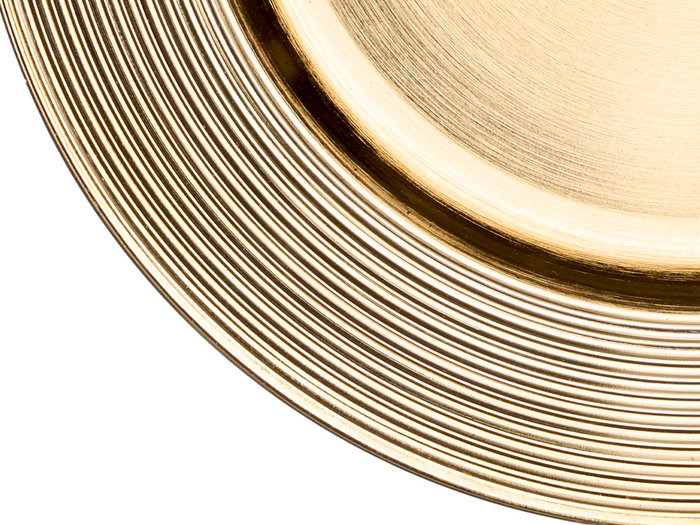 Giftdecor Portavelas Círculos Dorado 33 cm (Set de 24)