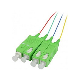 Synergy21 Pack de 4 cables de fibra óptica OS2 9/125u de 1,5m G657.A2, farbig, Synergy 21