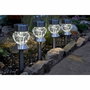 Smart Garden Pack de 4 Lámparas Solares de Vidrio Cristalino