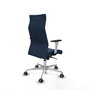 PIQUERAS Y CRESPO Sillón Albacete Azul Marino con Mecanismo Sincro y Base de Aluminio
