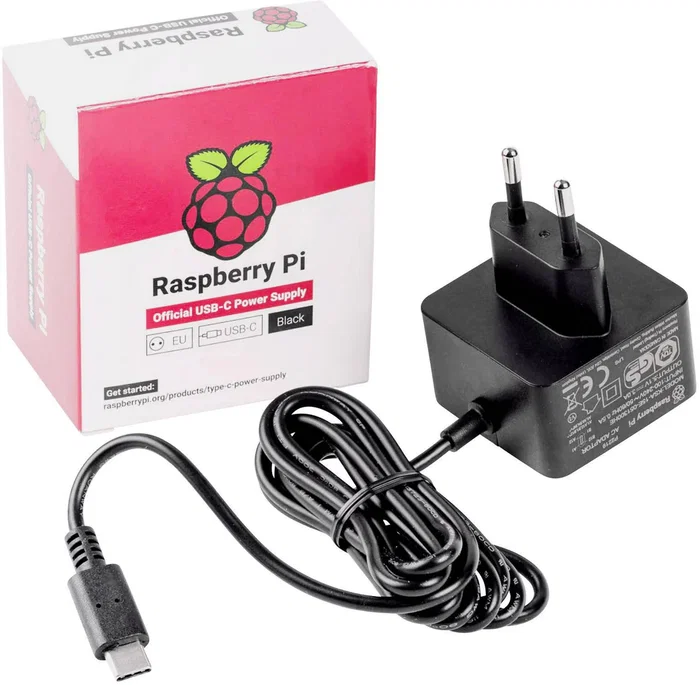 Raspberry Pi Raspberry Pi 5 Fuente de Alimentación Oficial USB-C 27W Negra SC1157