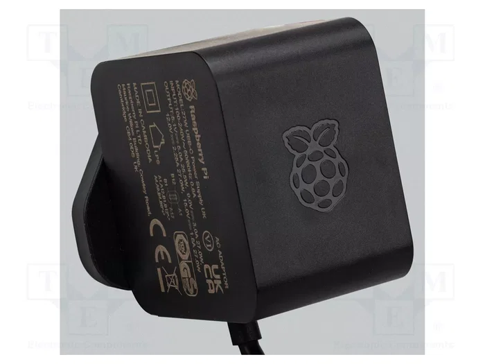 Raspberry Pi Fuente de alimentación USB-C 27W Negro