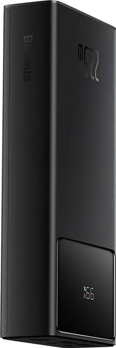 Baseus Power Bank 20000mAh 22.5W Carga Rápida Pantalla Digital Negro con Cable USB a Type-C 3A 0.3m Serie Simple