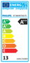 Philips Trueforce CorePro LED HPL 13W E27 4000K Matt